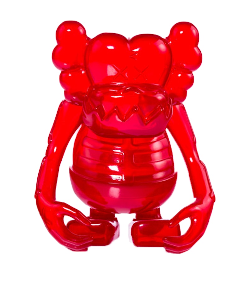 KAWS Bounty Hunter Skull Kun Vinyl Figure Red