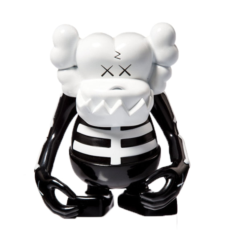 KAWS Bounty Hunter Skull Kun Vinyl Figure White/Black
