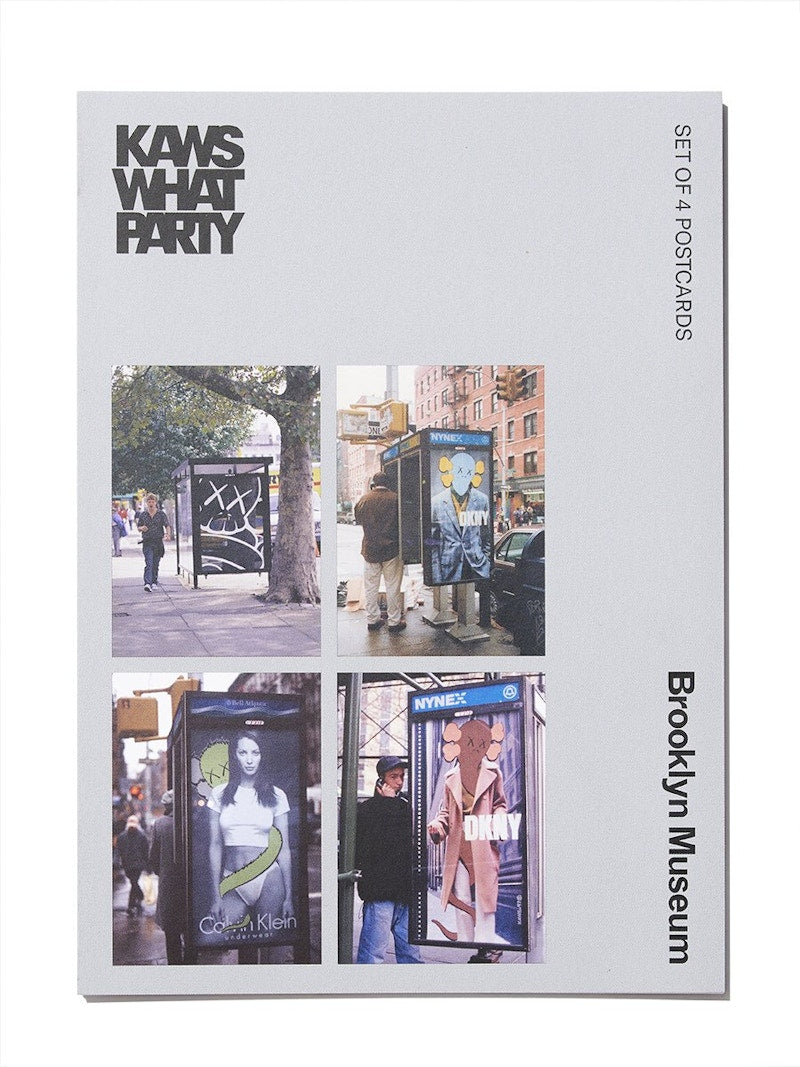 KAWS Brooklyn Museum Ad Interventions Postcard Set of 4