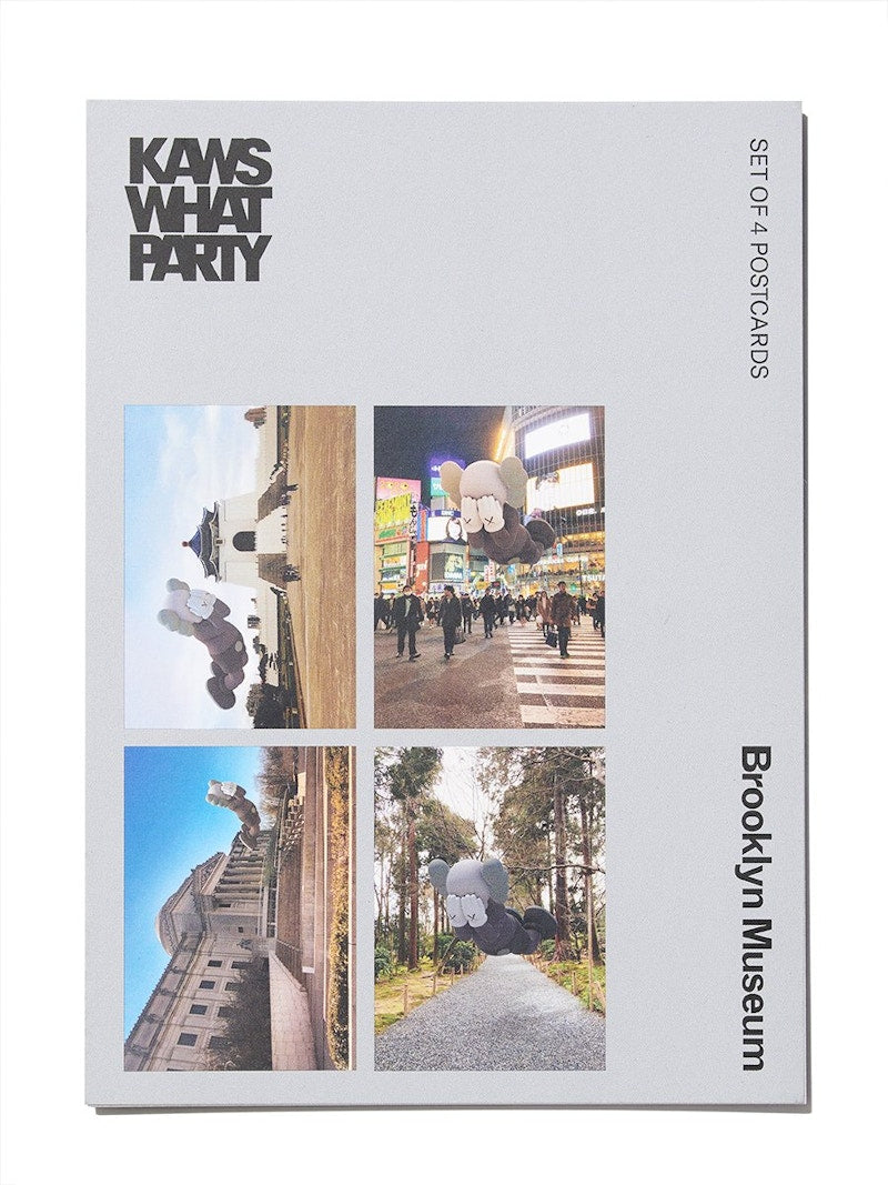 KAWS Brooklyn Museum Augmented Reality Postcard Set of 4