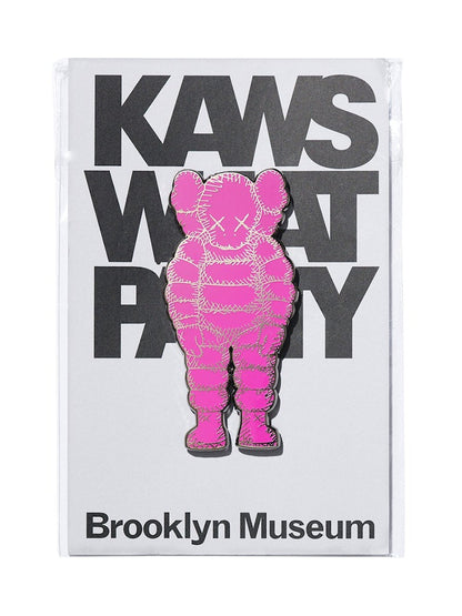 KAWS Brooklyn Museum WHAT PARTY Pin Pink