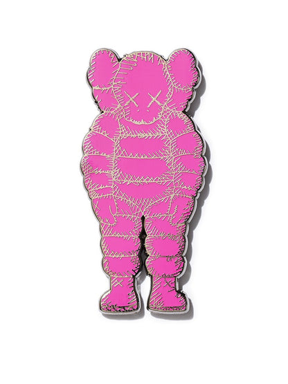 KAWS Brooklyn Museum WHAT PARTY Pin Pink