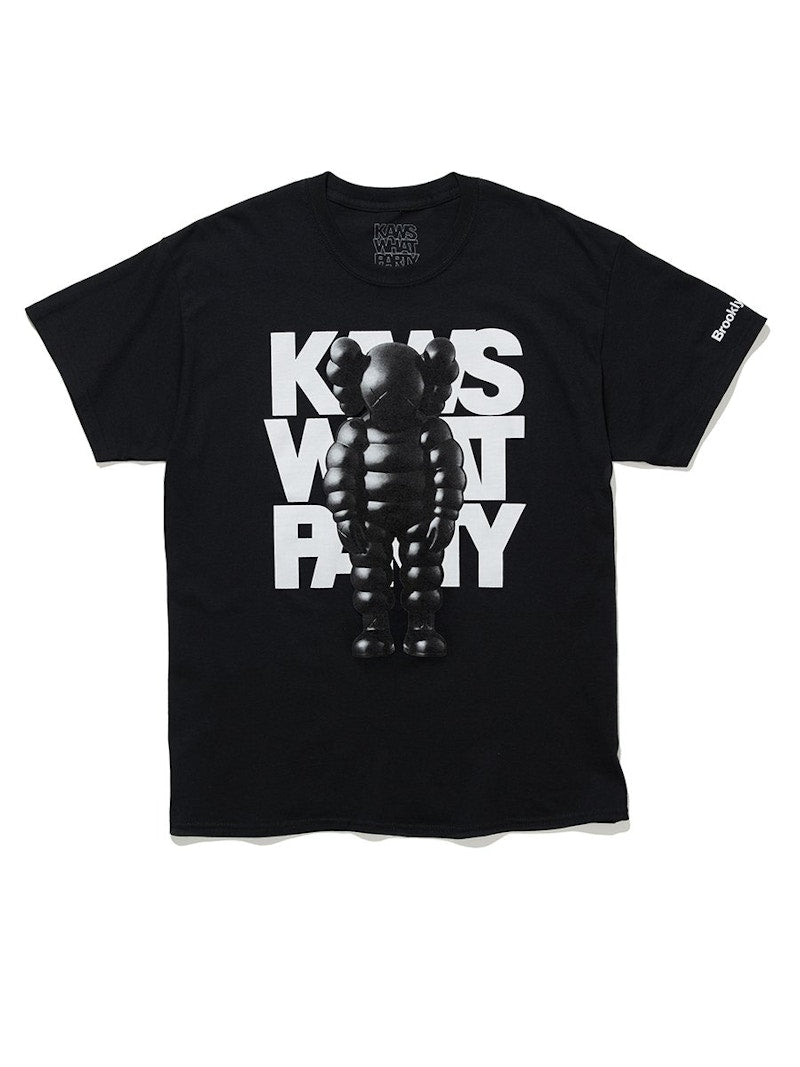 KAWS Brooklyn Museum WHAT PARTY T-shirt Black