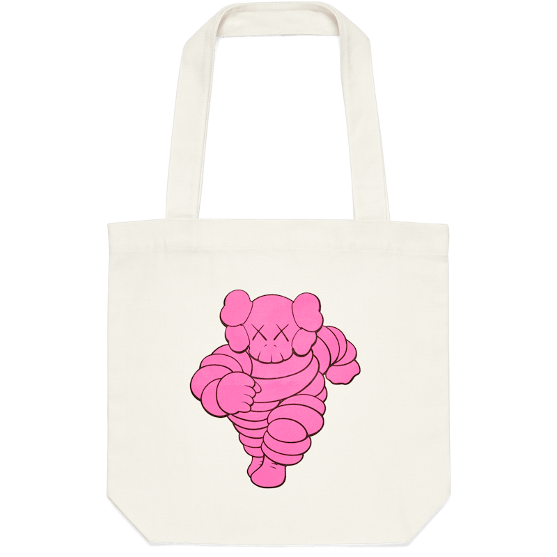 KAWS CHUM Tote Bag Pink