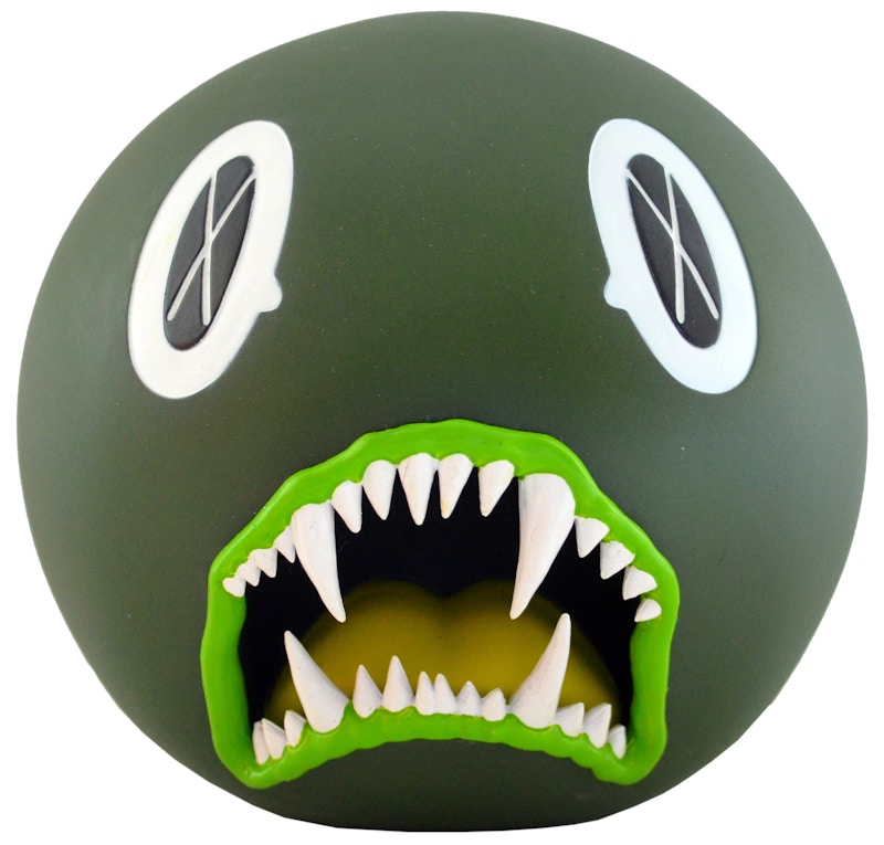 KAWS Cat Teeth Bank Vinyl Figure Green