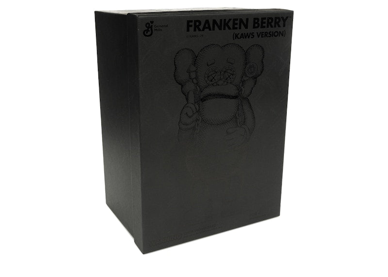 KAWS Cereal Monsters Franken Berry Figure Black