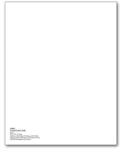 KAWS Clean Slate Mini Poster