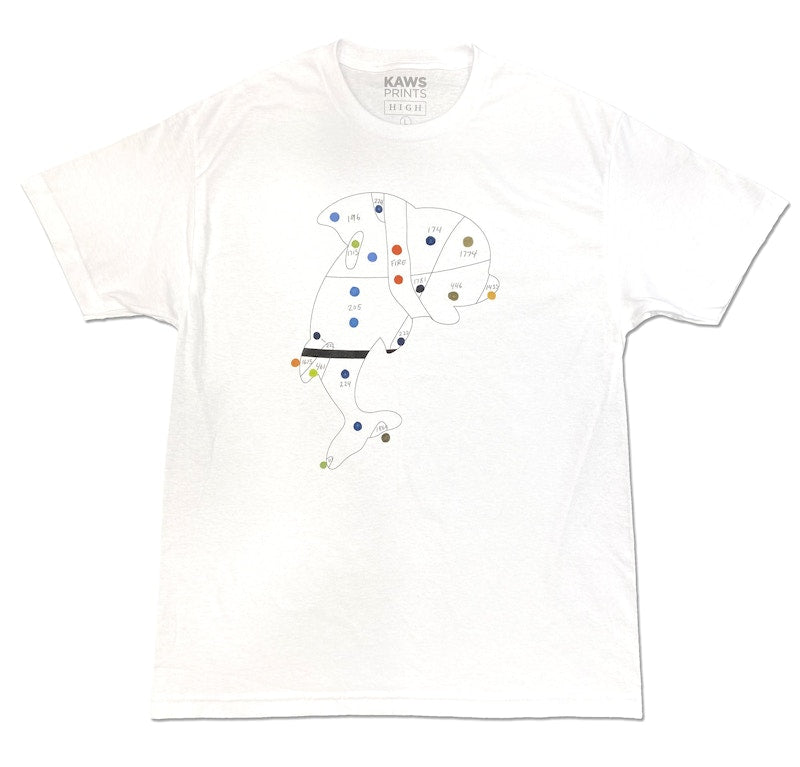KAWS Collection Piranhas Study T-shirt White