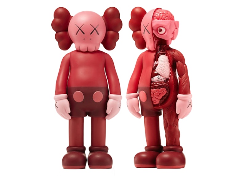KAWS Companion Flayed & Companion Open Edition Vinyl Figure Blush Set