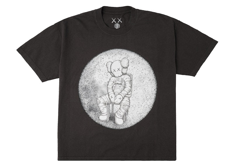 KAWS For Kid Cudi Moon Man Tee Vintage Black
