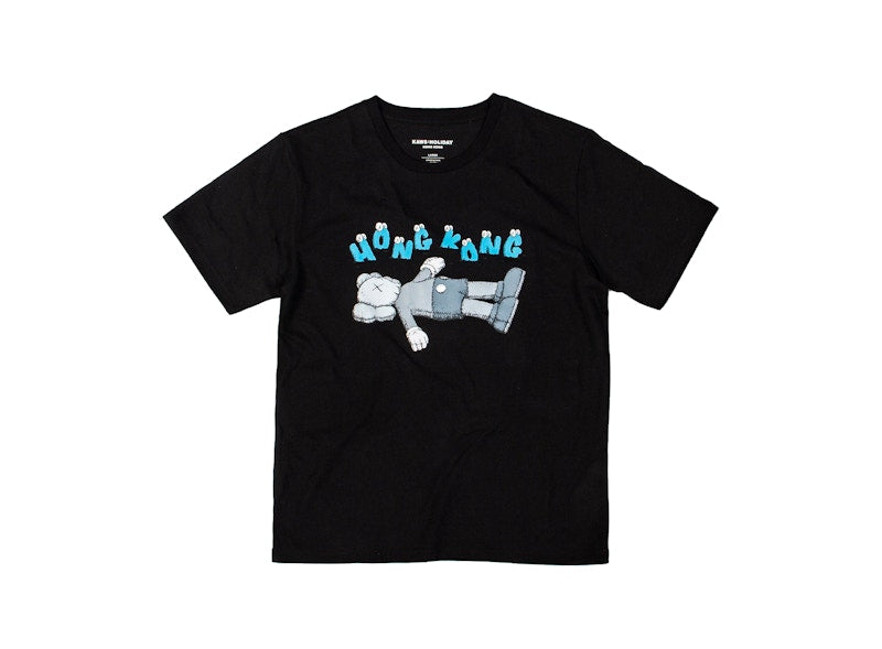 KAWS HOLIDAY Hong Kong Tee Black