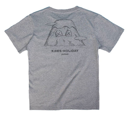 KAWS HOLIDAY JAPAN Pocket T-shirt (Asia Sizing) Grey