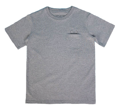 KAWS HOLIDAY JAPAN Pocket T-shirt (Asia Sizing) Grey