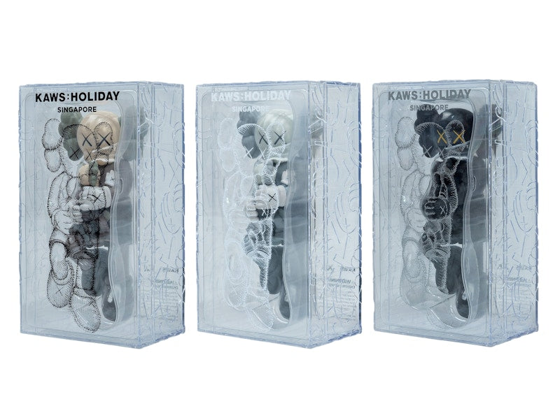 KAWS Holiday Singapore Figure Set Brown/Grey/Black