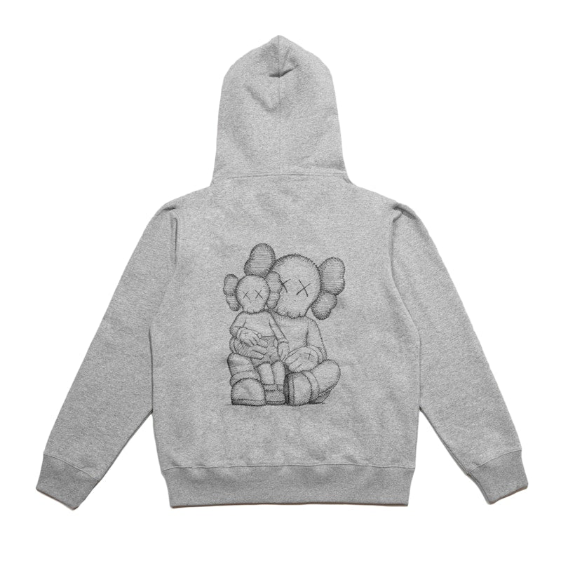 KAWS Holiday Changbai Mountain Zip Up Hoodie Grey