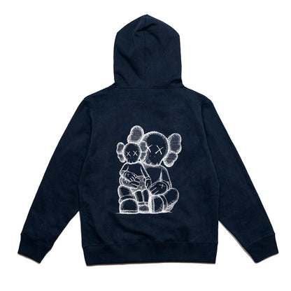 KAWS Holiday Changbai Mountain Zip Up Hoodie Navy