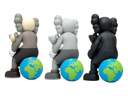 KAWS Holiday Thailand Vinyl Figure Set Brown/Grey/Black