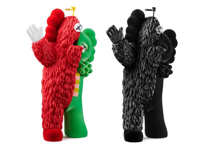 KAWS KACHAMUKKU Vinyl Figure Green/Red & Black Set