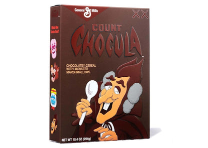 KAWS Monsters Count Chocula Cereal Limited Edition in Acrylic Case (Not Fit For Human Consumption)