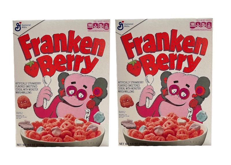 KAWS Monsters Franken Berry Cereal 2x Lot (Not Fit For Human Consumption)