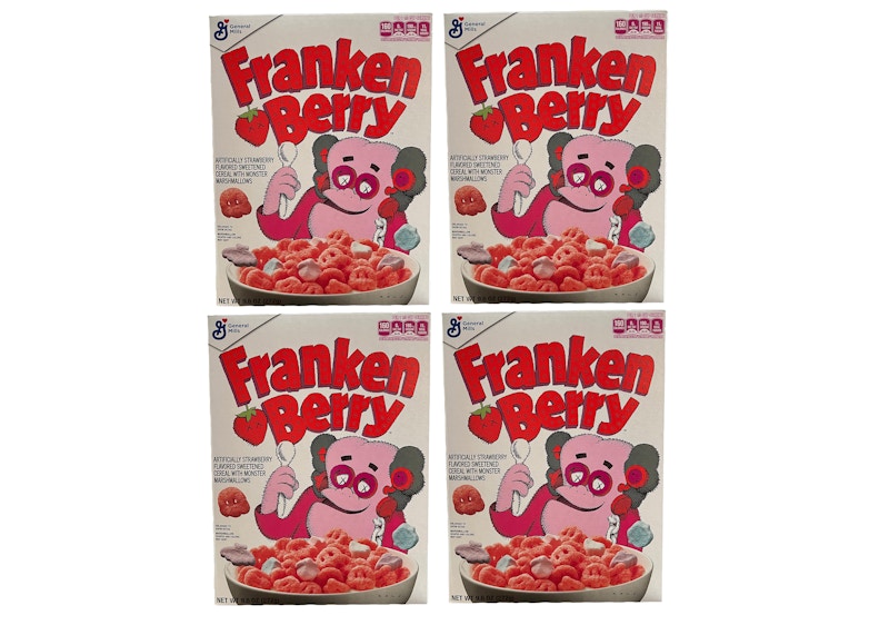 KAWS Monsters Franken Berry Cereal 4x Lot (Not Fit For Human Consumption)