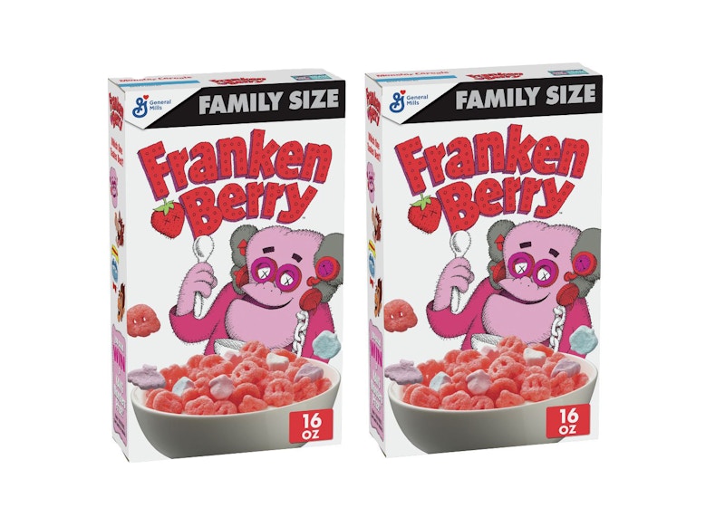 KAWS Monsters Franken Berry Cereal Family Size 2x Lot (Not Fit For Human Consumption)