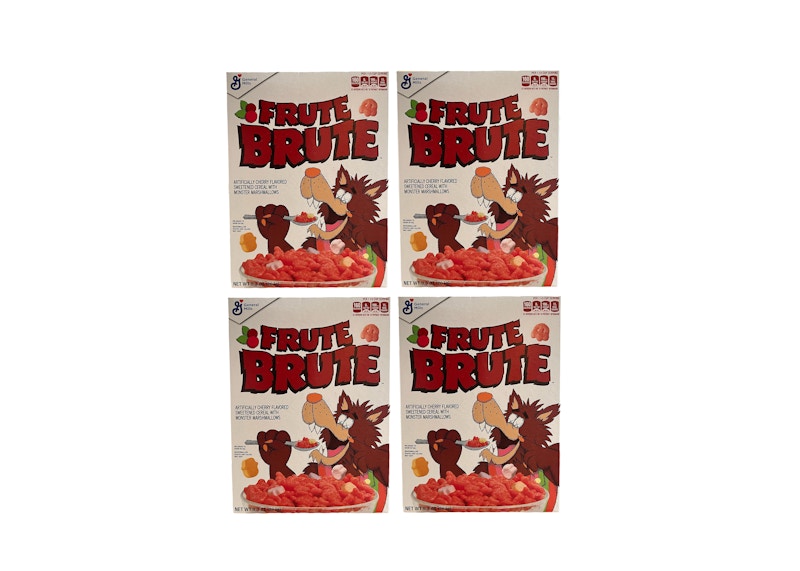 KAWS Monsters Frute Brute Cereal 4x Lot (Not Fit For Human Consumption)