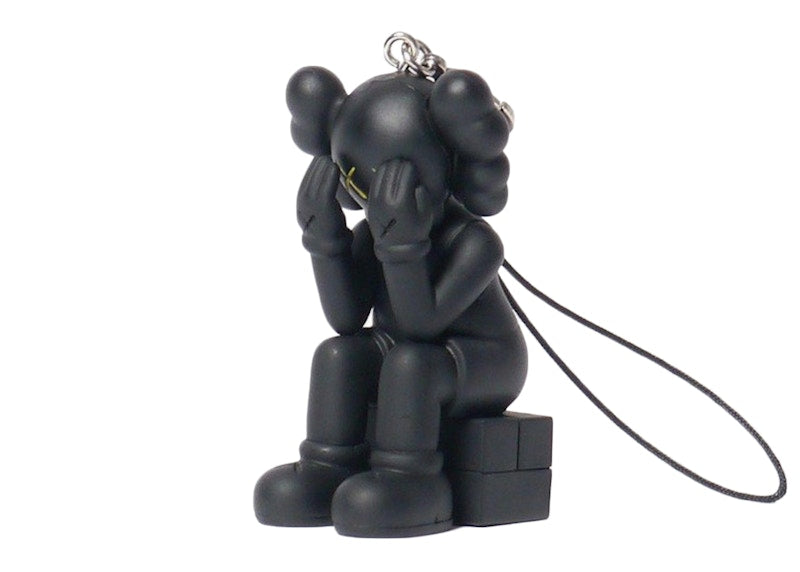 KAWS Passing Through Keychain Black