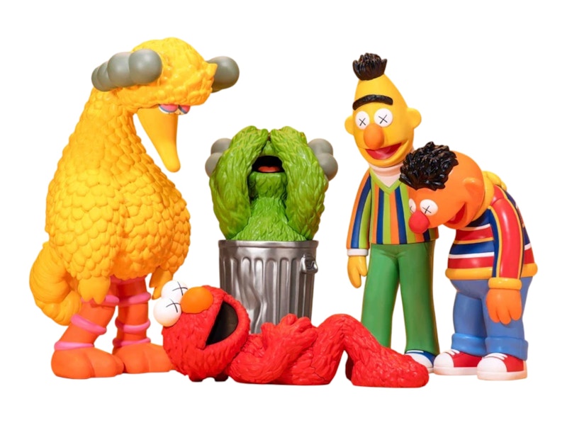 KAWS & Sesame Street Vinyl Figures Set of 5