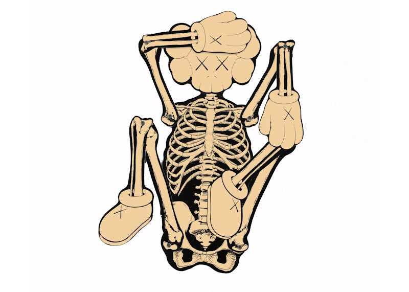 KAWS Skeleton Board Cutout Ornament Bone