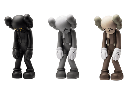 KAWS Small Lie Companion Vinyl Figure Black/Grey/Brown Set