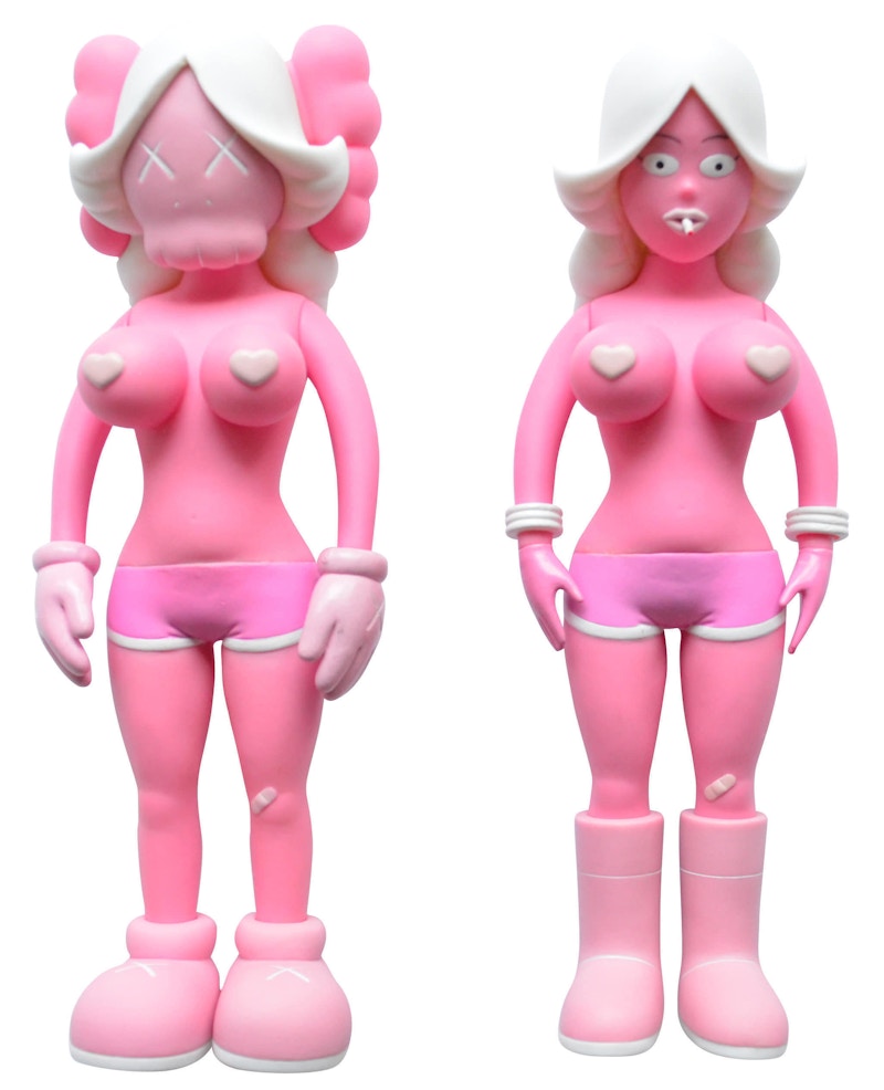 KAWS The Twins Vinyl Figure Pink