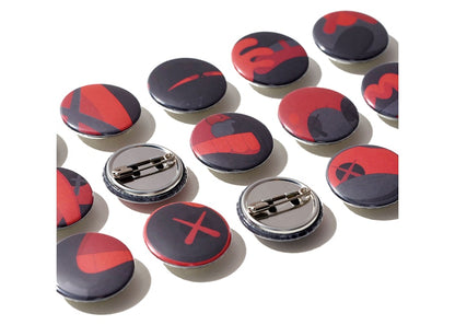 KAWS Tokyo First Button Badges Set