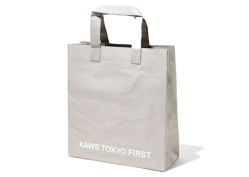 KAWS Tokyo First Reusable Shopping Bag Grey