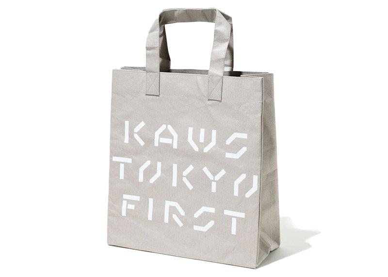 KAWS Tokyo First Reusable Shopping Bag Grey