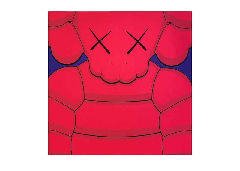 KAWS What Party Print #3 Pink (Signed, Edition of 100)