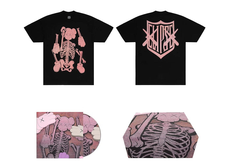 KAWS x Clipse LGSEO Tee 1 Box Set Black