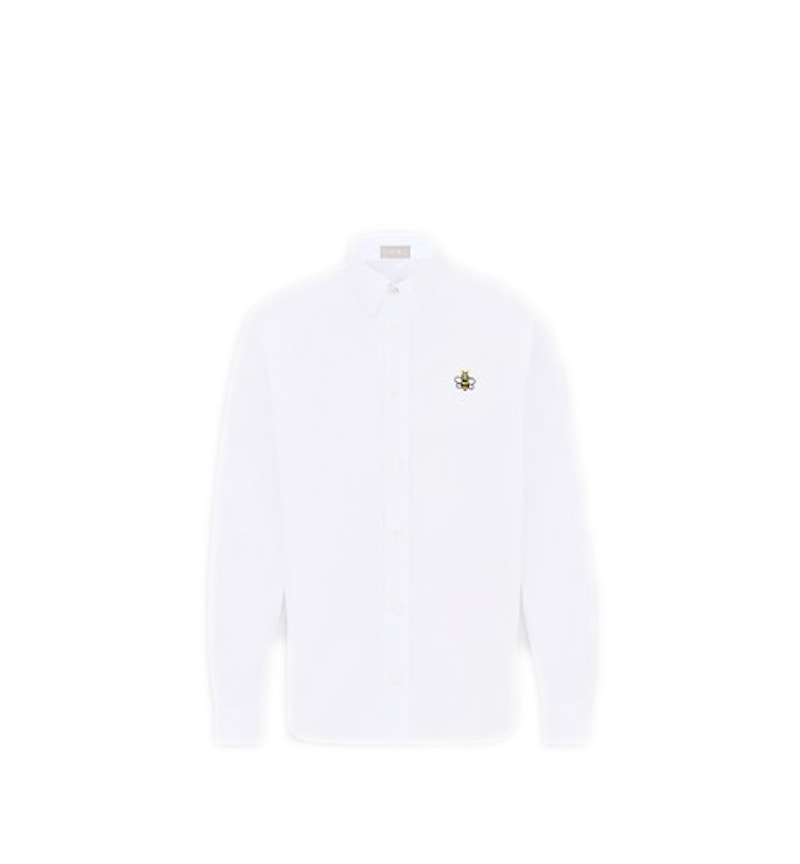 KAWS x Dior Bee Long Sleeve Shirt White