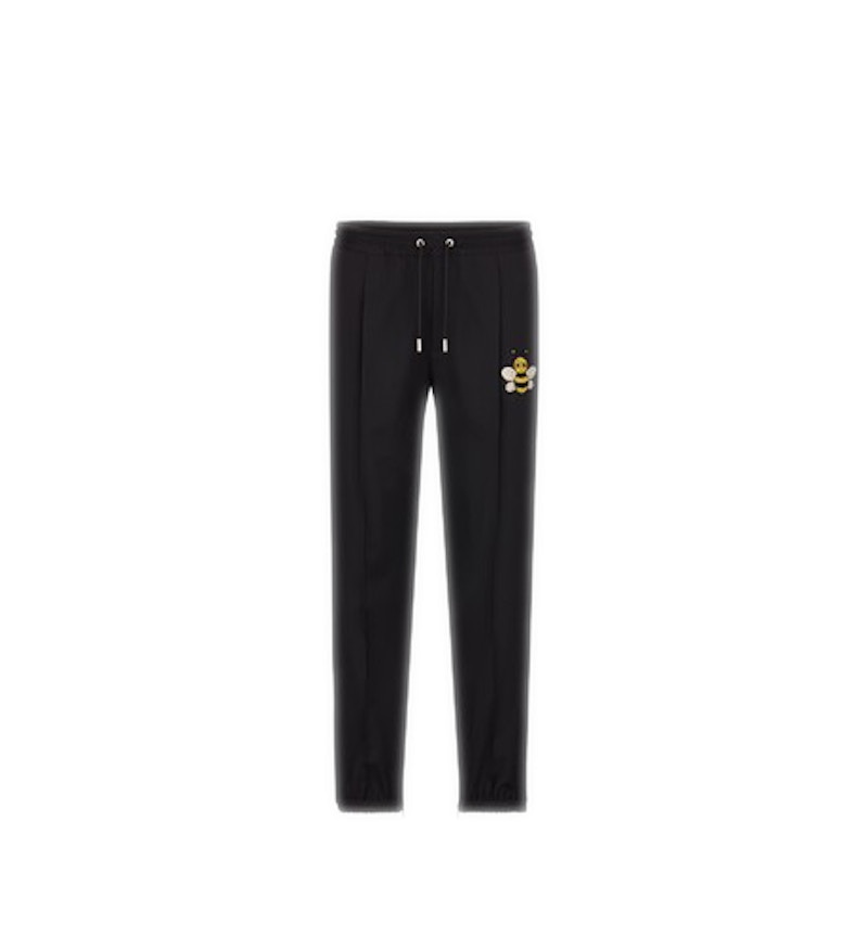 KAWS x Dior Bee Wool Jogpants Black