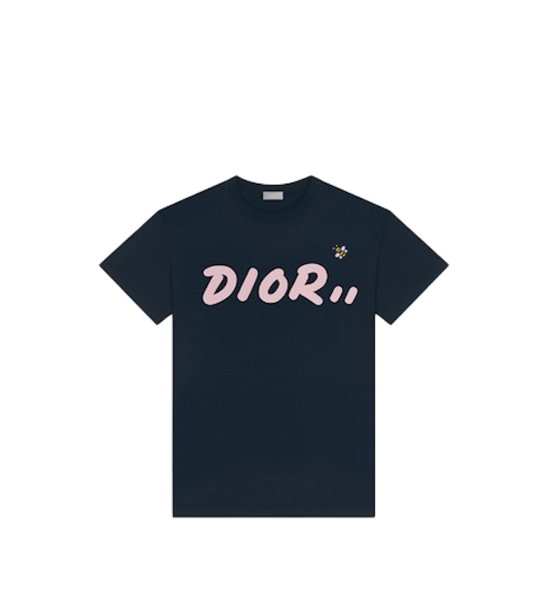 KAWS x Dior Logo T-shirt Navy