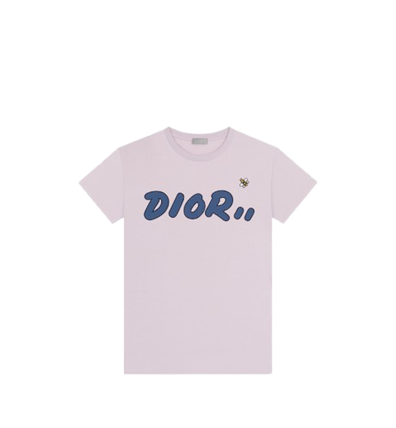 KAWS x Dior Logo T-shirt Pink