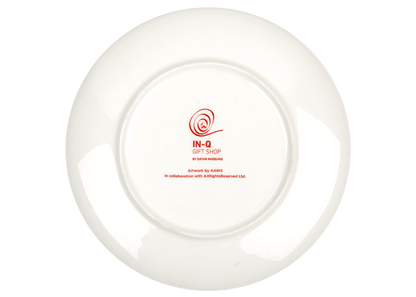 KAWS x Doha Fire Station Ceramic Plates (Set of 4) Red/White