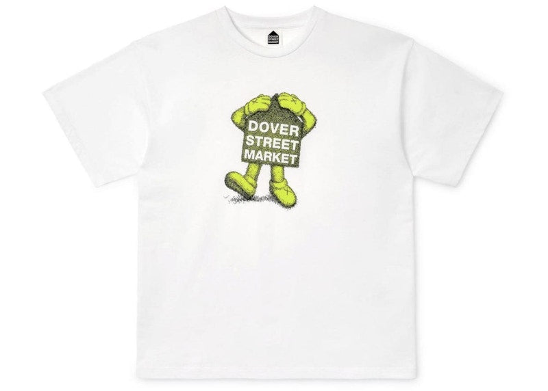 KAWS x Dover Street Market Fluro Rebellion T-shirt Yellow