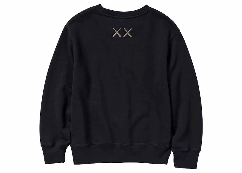 KAWS x Uniqlo Youth Longsleeve Sweatshirt (Asia Sizing) Black