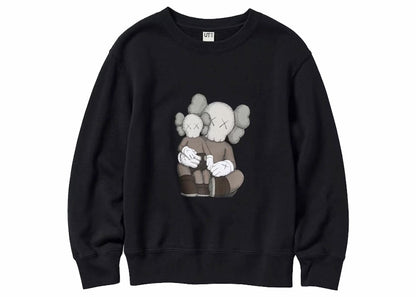 KAWS x Uniqlo Youth Longsleeve Sweatshirt (Asia Sizing) Black