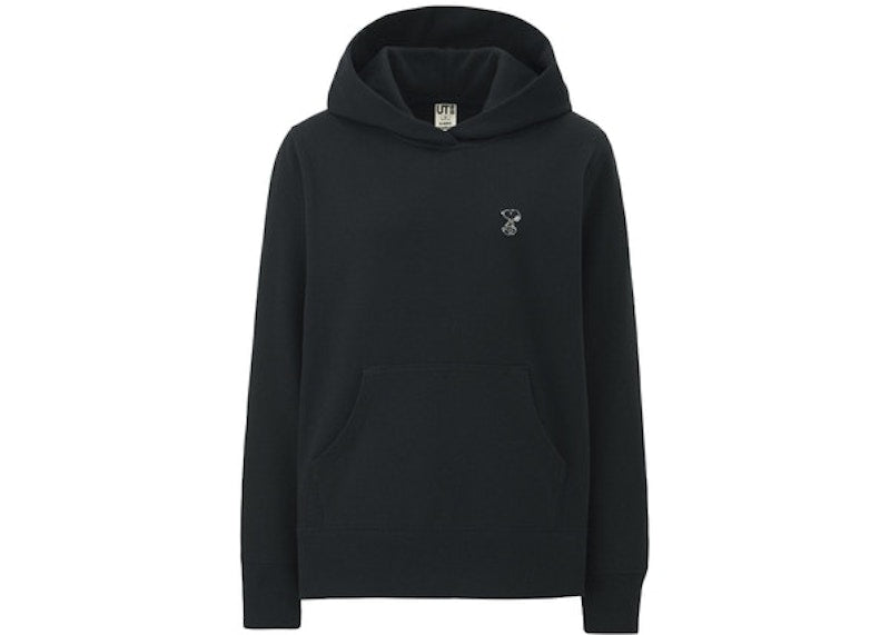 KAWS x Uniqlo x Peanuts Small Snoopy Hoodie (Asia Womens Sizing) Black