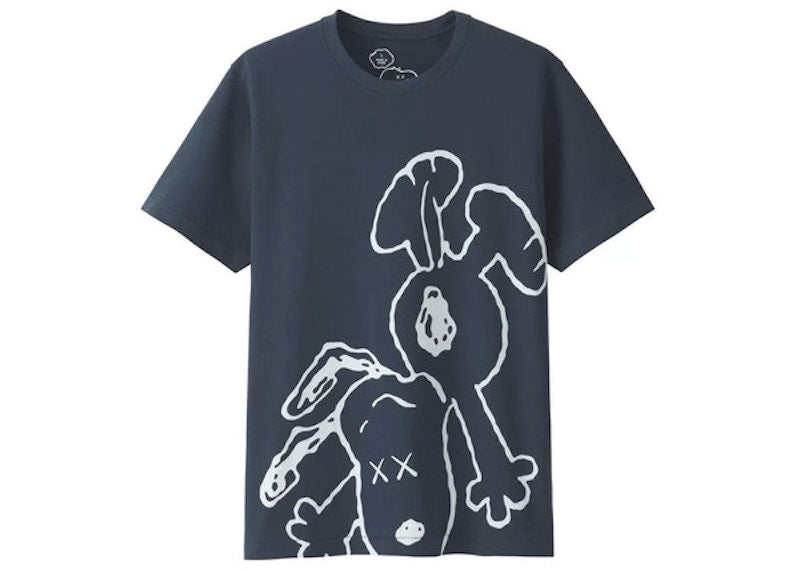 KAWS x Uniqlo x Peanuts Snoopy Falling Tee (Asia Sizing) Navy