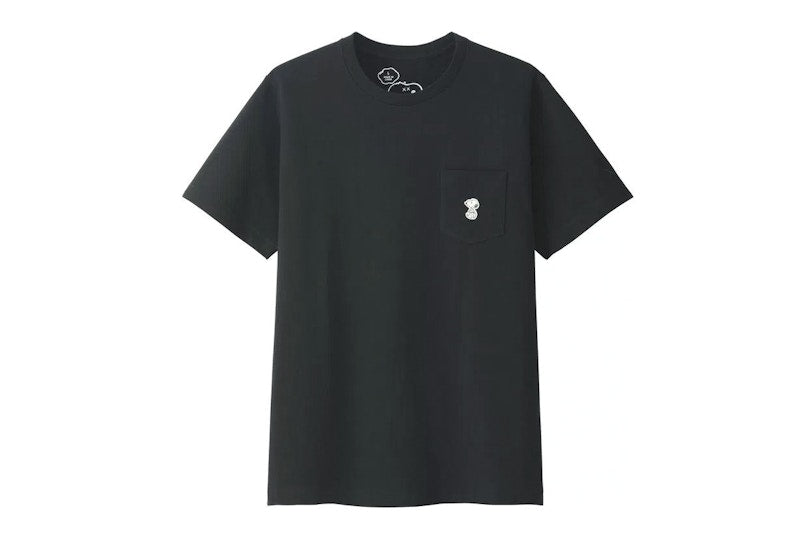 KAWS x Uniqlo x Peanuts Snoopy Pocket Tee Black