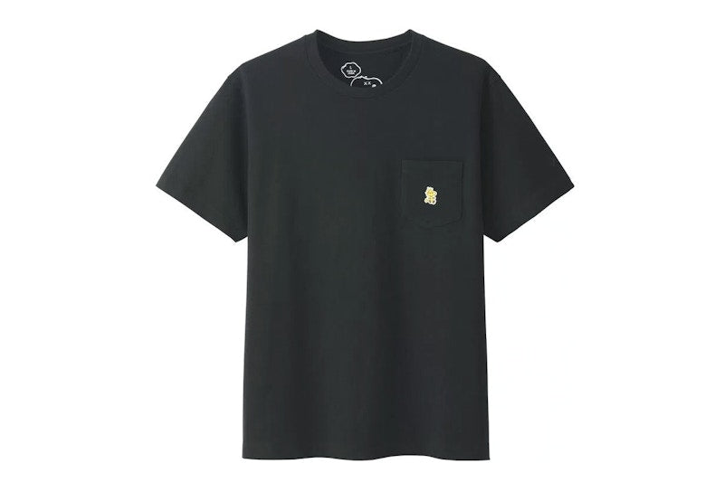 KAWS x Uniqlo x Peanuts Woodstock Pocket Tee Black