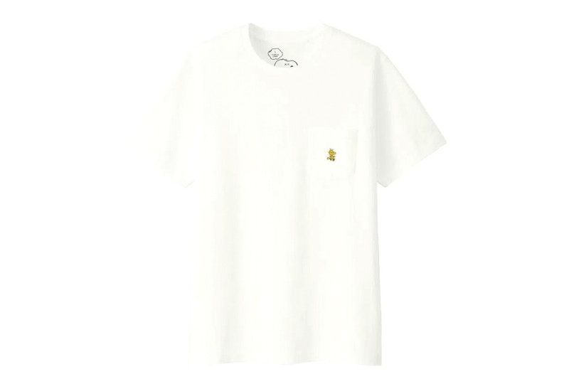 KAWS x Uniqlo x Peanuts Woodstock Pocket Tee White